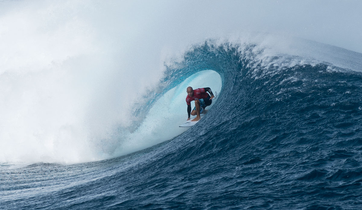 Day Two at the Fiji Pro was short and sweet, with only five heats taking to the water.