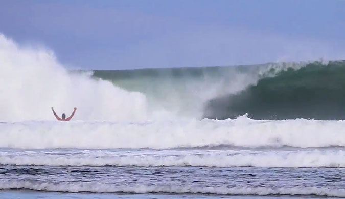 This is Dusty Payne in what he says is one of the best barrels of his life.