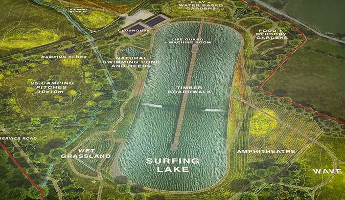The Wave Bristol will be located just 20 minutes from Bristol city center, and will now be using Wave Loch technology.
