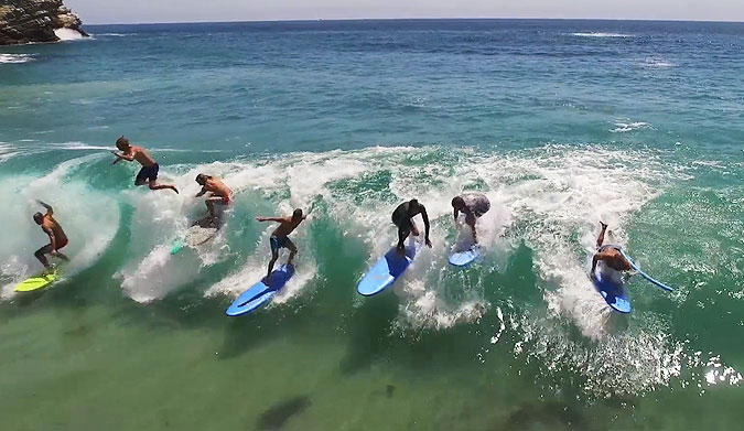 With a neon chunk of foam underneath your feet, it reverts back to what it should be: sliding around on a wave and having as much fun as you can.