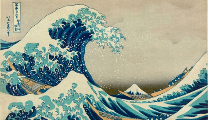 "The Great Wave of Kanagawa", one of the most recognized works of art sharing Mother Nature's power.
