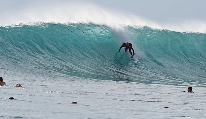 Among the many waves that grace its shorelines is Lacerations, a righthander that absolutely pumps when the conditions are right.