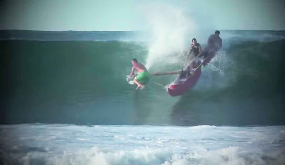 You know what else would be fun? Canoe surfing. Watch out, though... there's no leash on this one.