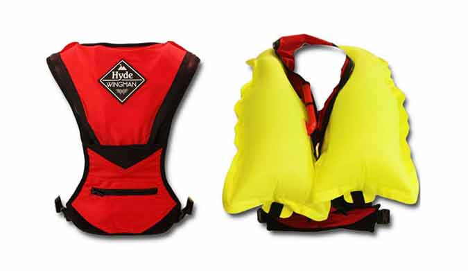 Life jackets suck. They're big and bulky, and they get in the way of pretty much anything you do with your arms. Hyde's creation, though, is pretty tiny... until you need it, that is. Then it's not.