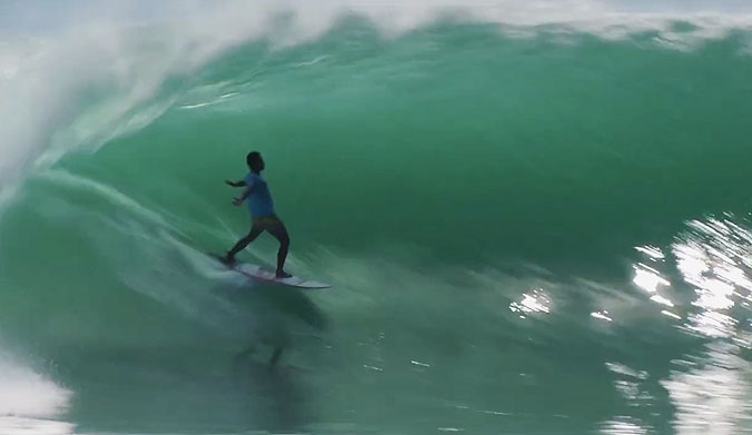 The swell that ran into Indonesia was a good one.