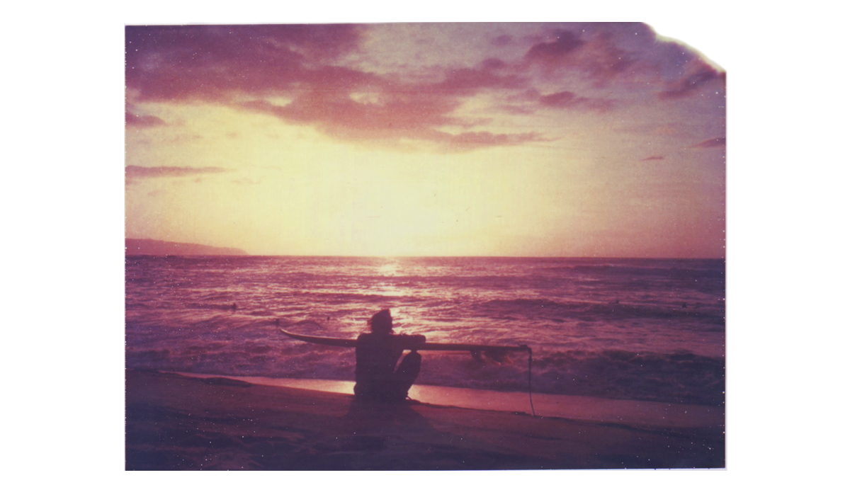 surfer + sunset (hawaii)