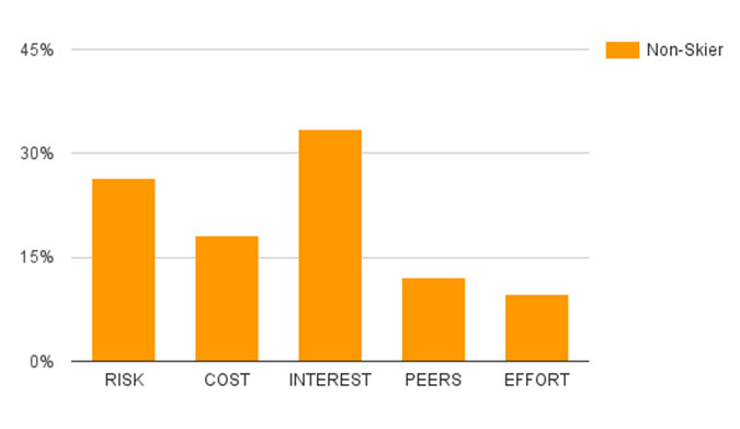 Non-skier survey responses.