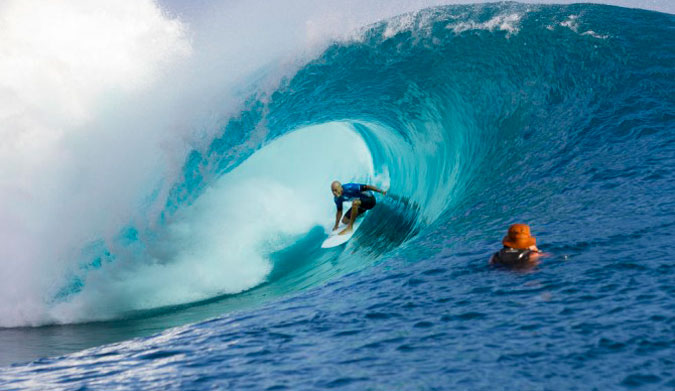 We need not mention Kelly's unrivaled reign at Teahupo'o. Photo: WSL/Kirstin Scholtz