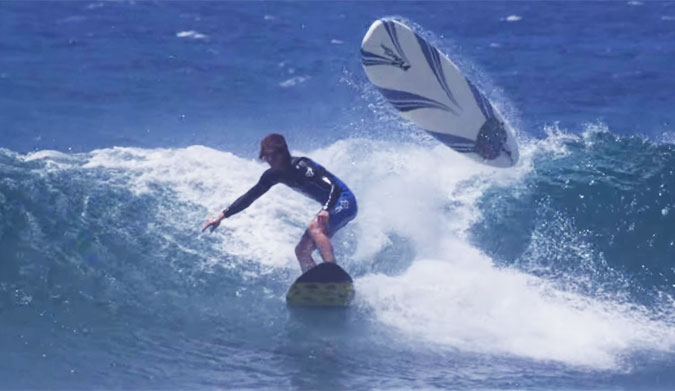 Wavestorm to skimboard is on-point.
