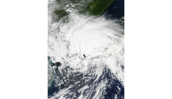 That's a whole bunch of storm. (Photo: NASA)
