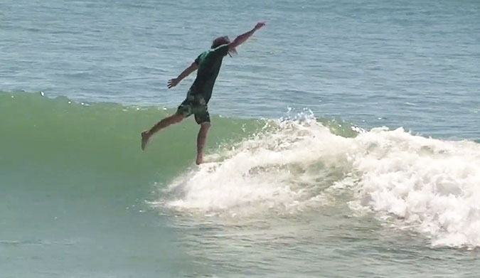 His surfing–and his nose riding in particular–is some of the best you'll ever see.