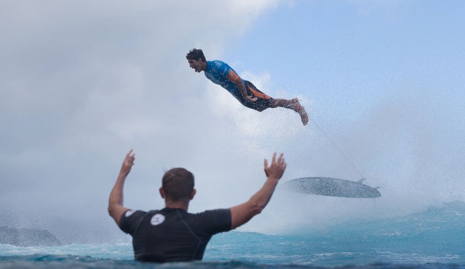 Six long lay days went by between heats eight and nine of Round 3 of the Billabong Pro Tahiti.