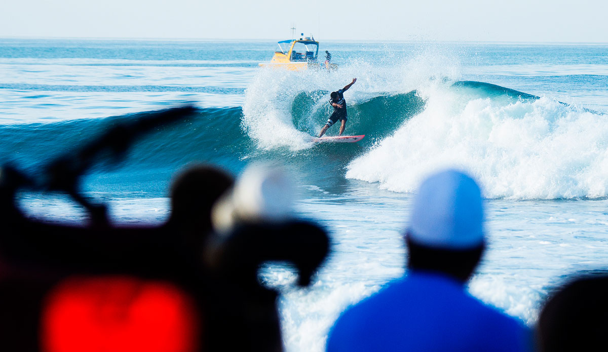 As the field of surfers was narrowed down to the final 12, upsets ensued and the surfing just got better
