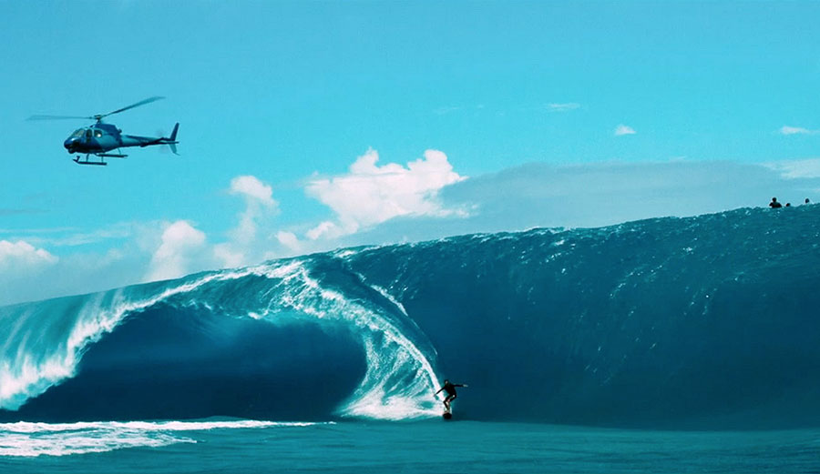 Bodhi and Johnny Utah have stepped up their game in the surfing department. Big time.