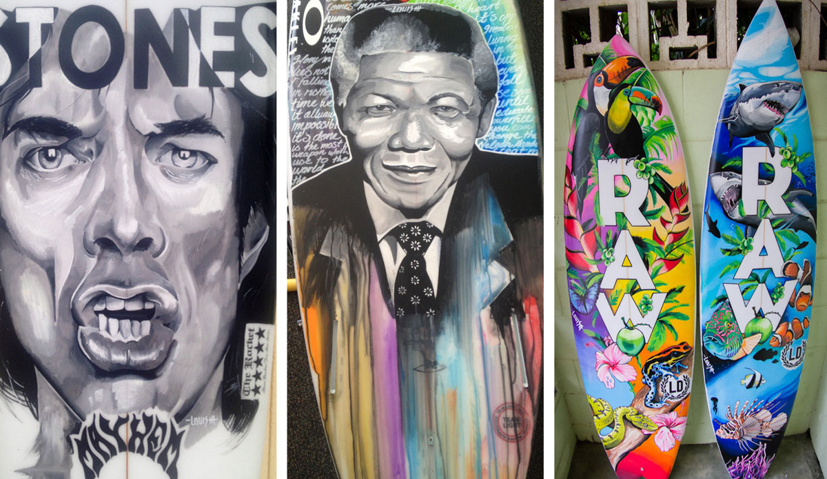 Aussie Artist Paints Surfboards Bithcin'