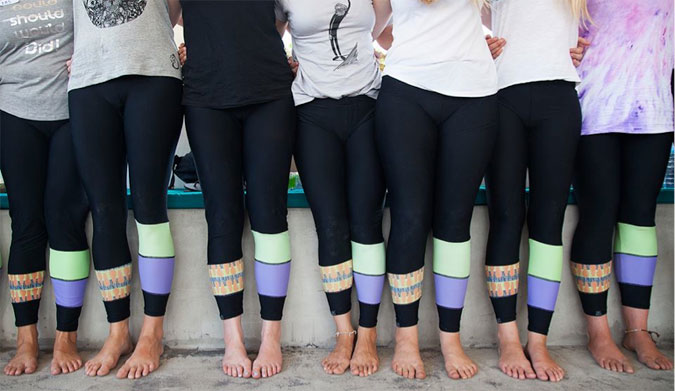 Leggings are just as stylish as legs. 