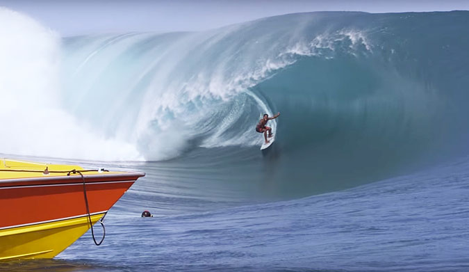 When it comes to late drops, Teahupoo is one of those places where commitment is much more important than most places.
