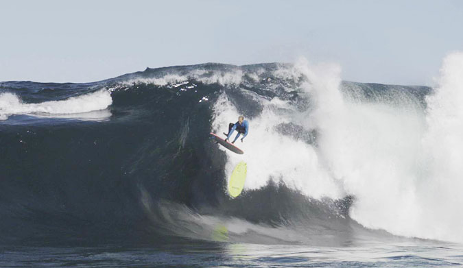 Remember when everyone lost their minds because Jamie O'Brien started doing board transfers at Pipeline? Well, this is that, times 10.