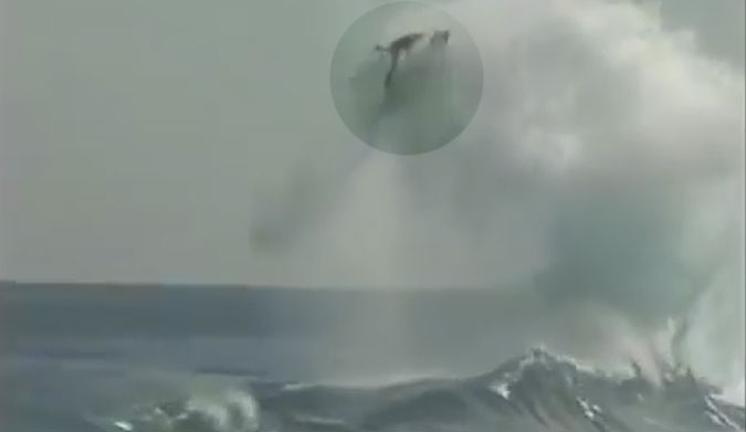 Every now and then, someone on a board of some kind will run into the perfect ramp for a stupidly high air