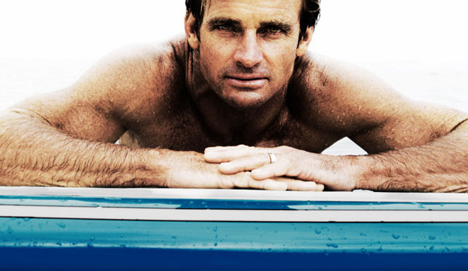 Laird, not wearing anything from his line of clothing.
