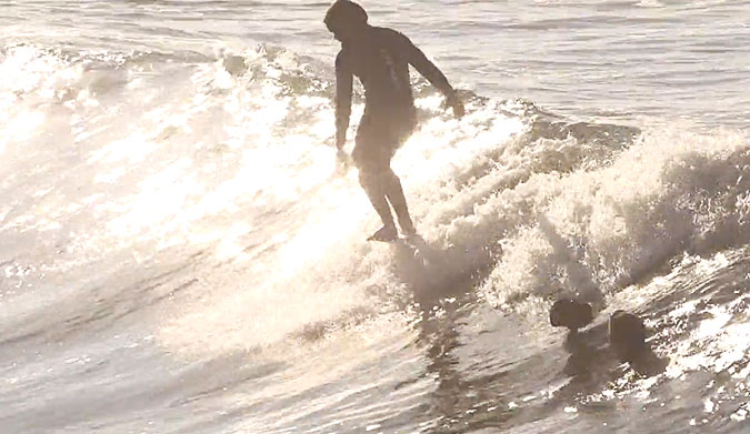 Those long, tiny waves you used to just mindsurf turn into waves you can ACTUALLY surf... and it is a wonderful thing.