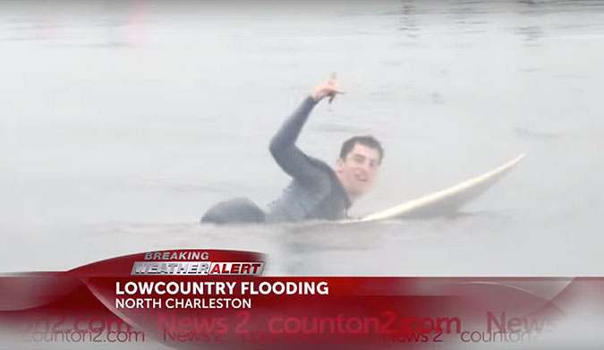 No word yet on the surfer's condition, but early reports say both his ears exploded from the infections that quickly set it.
