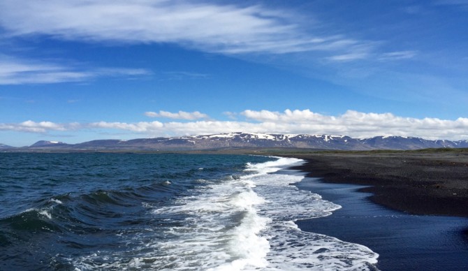 Even pristine waterways and sparsely populated coastal waters contain microplastics. ASC adventurer Pavel Cenkl captured this photo on Húnafjörður on Iceland´s north coast during his Climate Run. This clean shot of the Arctic Ocean offers a sharp contrast to the Atlantic Ocean off of the islands southern coast. Cenkl noted that this water was littered with debris from fishing boats and abandoned shipwrecks. Samples that Cenkl took from both oceans are currently being analyzed for microplastics concentration. Photo credit: Pavel Cenkl