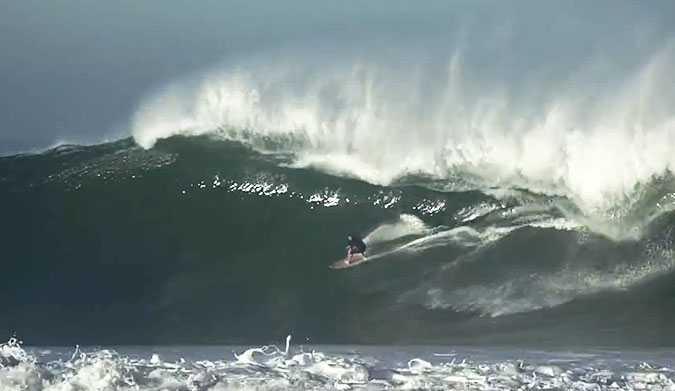 Bruce Irons, Benjamin Sanchis, Cory Lopez, and Jamie O'Brien get uber-barreled in Mexico.