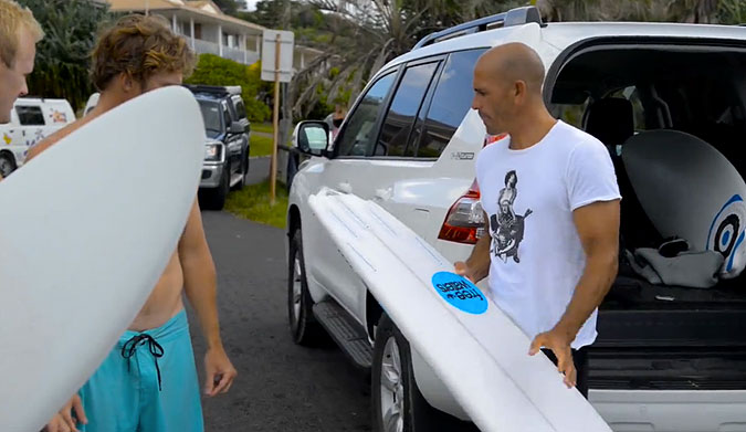 It's no secret that Kelly Slater is a board design freak.