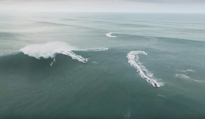 On October 30th, Gabeira strapped in and rode a wave at the spot that almost took her life.