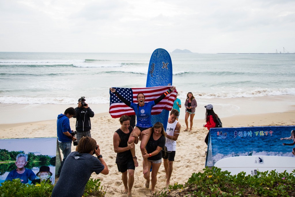 Youngest ever Womans' World Longboard Champion..