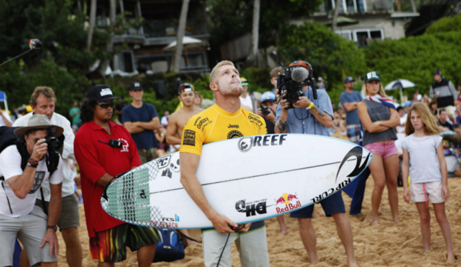 Mick Fanning finding his focus under trying circumstances. Photo: WSL / Kirstin Scholtz