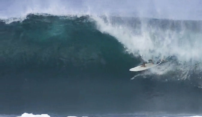 Look into barrel, see (insert surf hero's name here).