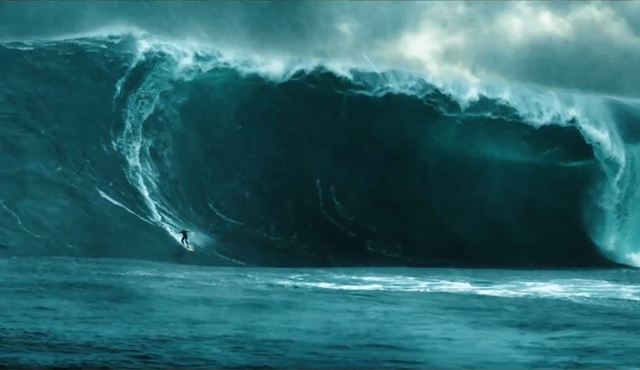 Point Break surfing jaws wave