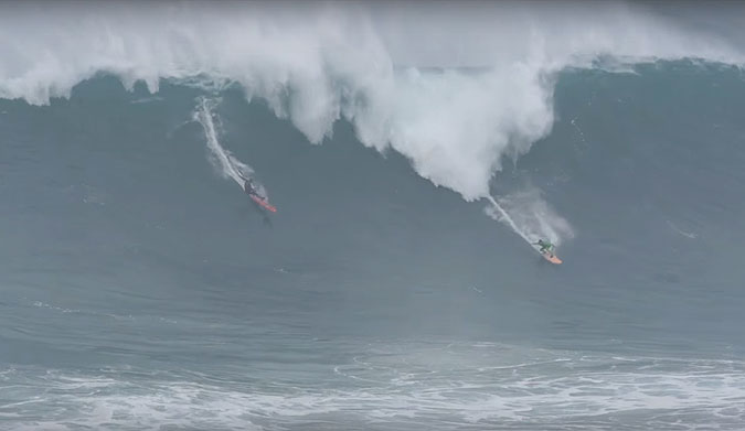 For the last few days, Nazare has been going off.