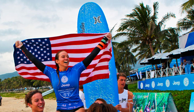 Rachael Tilly, youngest world champion ever. Photo: WSL