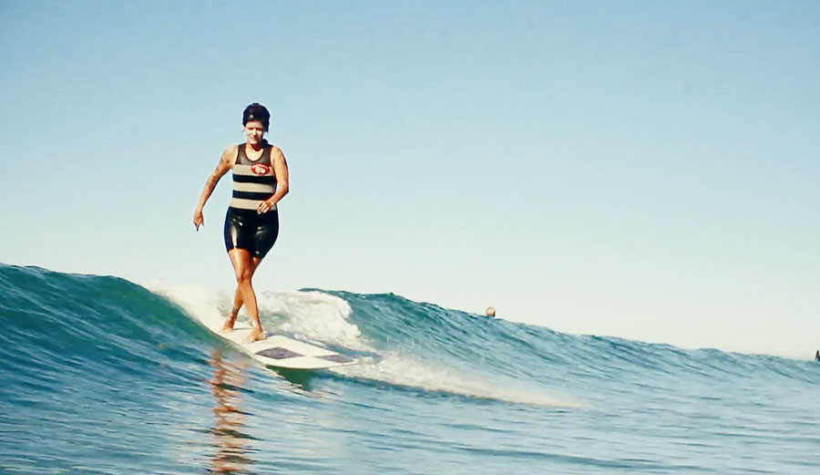 During one weekend in the fall, the group of incredibly talented, smiling women took an amazing quiver of boards out to some small, fun waves, and had an absolute blast doing it.