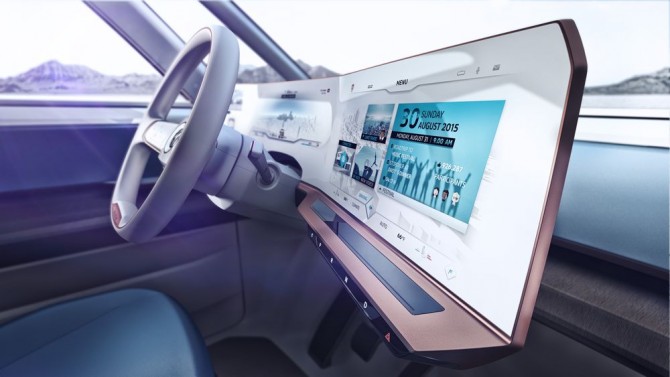A surf van with a command center? Photo courtesy of VW