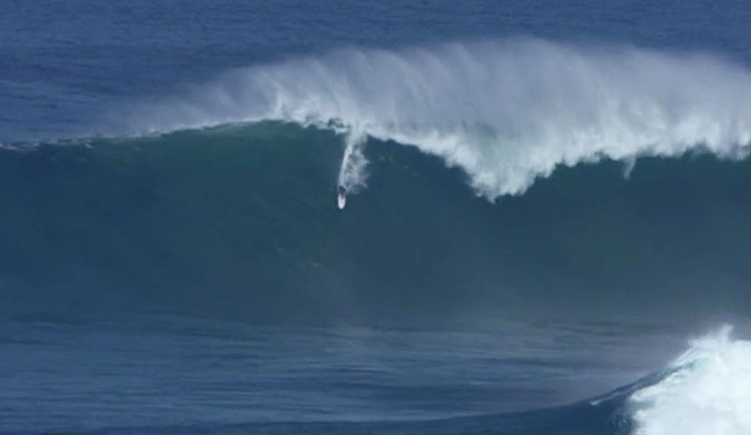 It's still very early in the year, but it's hard to imagine a swell bigger than this one will hit Jaws.