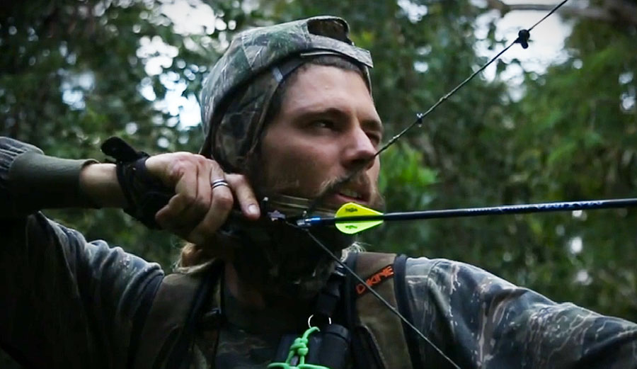"I can't see a better way to harvest meat than hunting," says Matt Meola. "The animal lives a happy, healthy life in its natural habitat, then out of nowhere, it drops dead. Seems a lot less cruel to me."