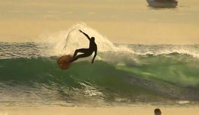It's one of those clips that makes you want to drop what you're doing and go find waves.