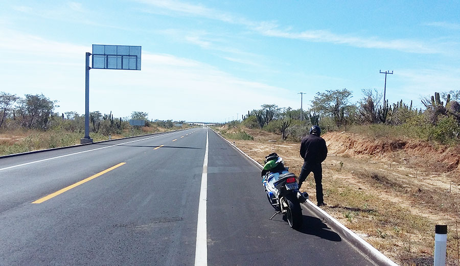 From the Arctic Circle to pissing in the Mexican dirt, Brendan has driven this motorcycle much farther than he probably should have.