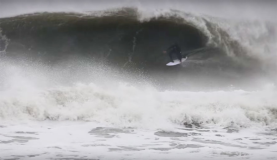 North Carolina gets really good. Of course, "good" is a relative term–yes, there are barrels galore, but no, that water is not warm, and that is not a light wind.