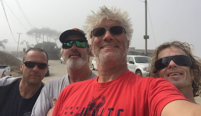 From left to right, Brian, Greg, Me and Colin, post session. Photo by: Bob Cooney
