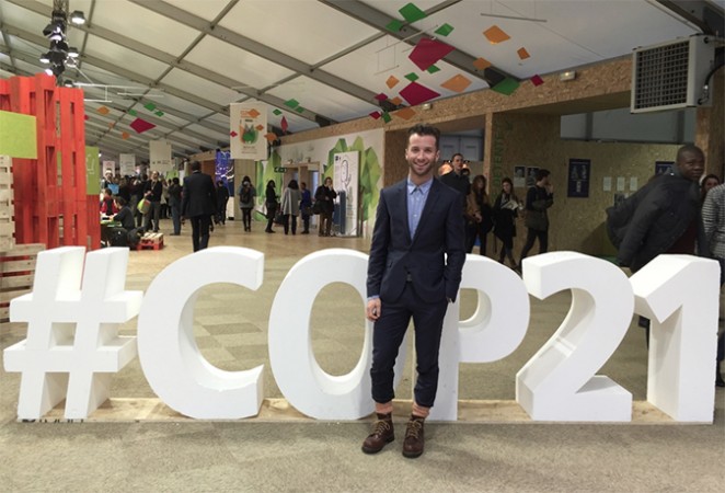 Pro skier and climate activist Brody Leven attended the <a href=