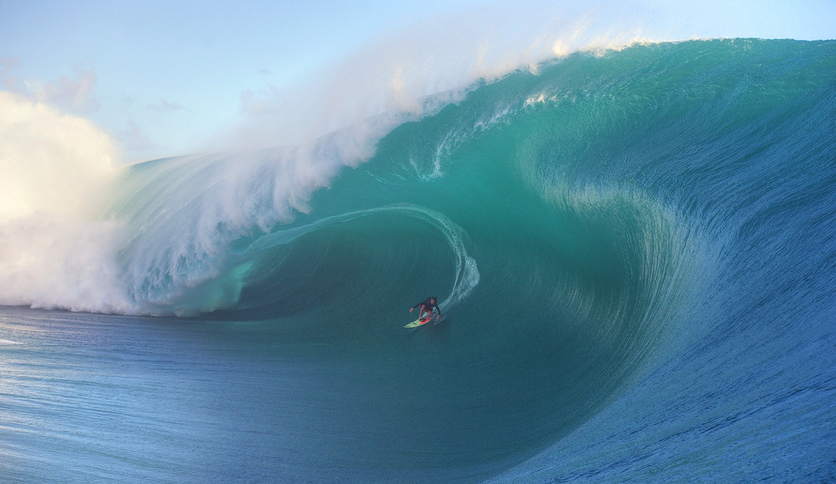 Keala Kennelly at Teahupo'o, Tahiti. Photo: McKenna
