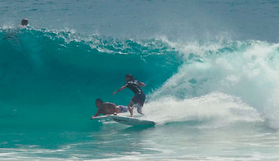 Mikey Wright on Plows a Boogieboarder on a Traktor