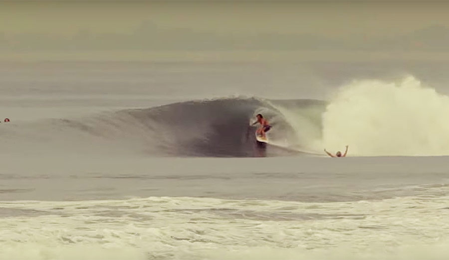 It's just a few surfers (really, really good surfers) at Keramas, taking high lines, grinning like maniacs, and slipping into totally makeable tubes.