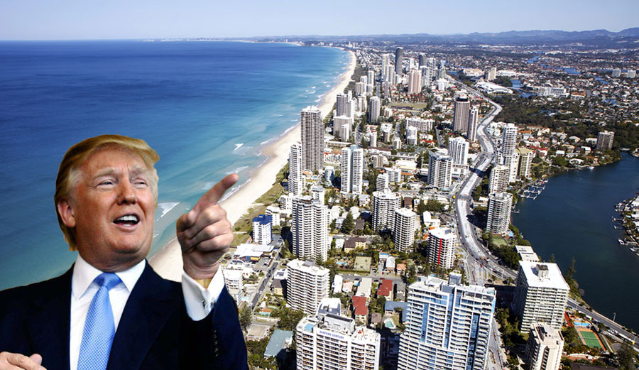 "It looks better that way!" -Donald Trump