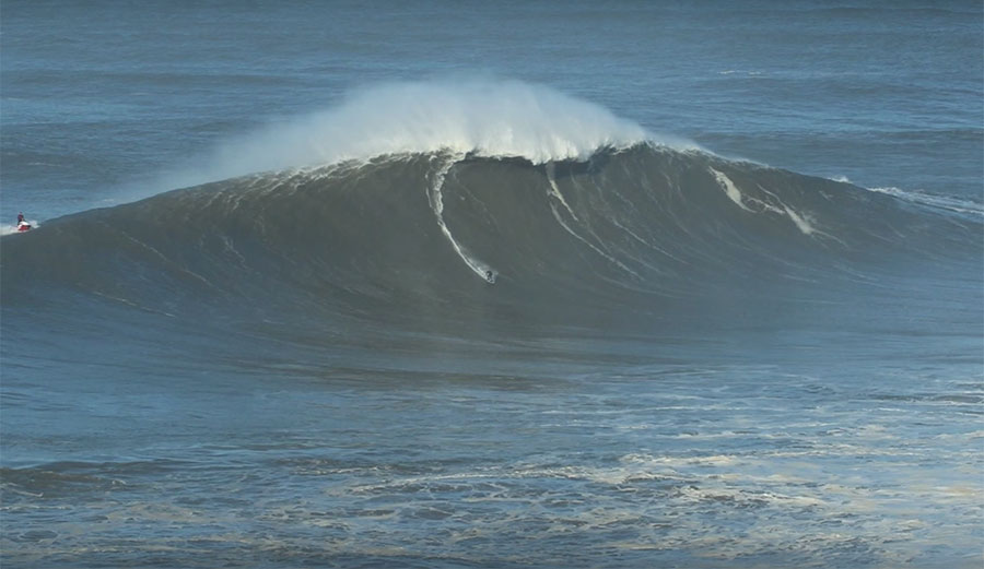 That is a very, very big wave, courtesy of Mick Corbett.